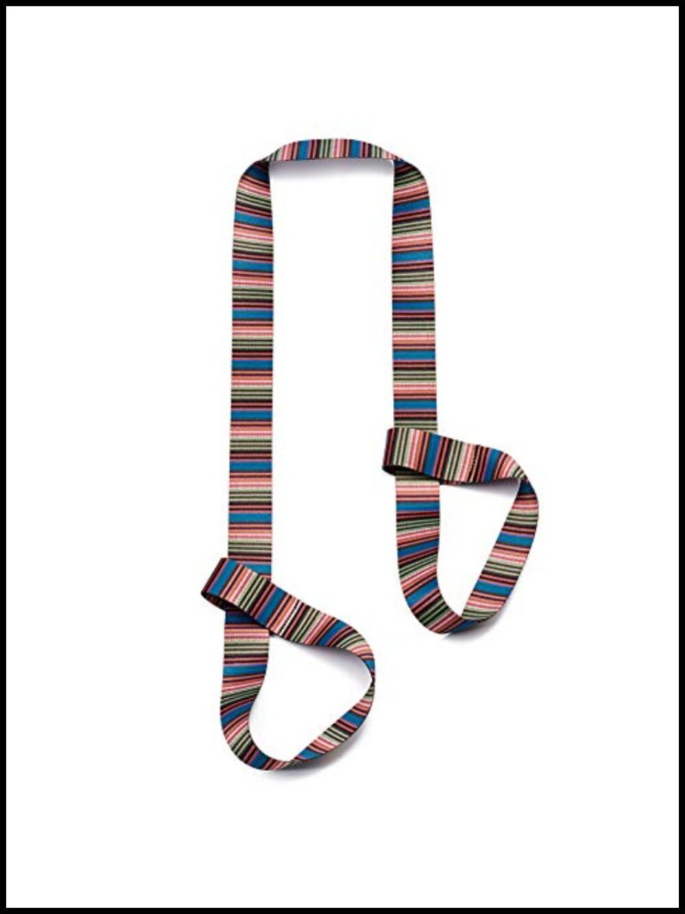 Yoga Mat Strap Adjustable Polyester Cotton Carrier Stretching Strap 5.9ft